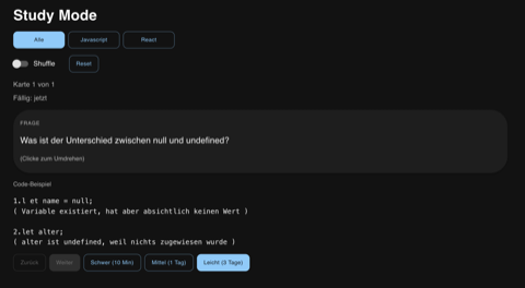 Lerne, was jetzt wichtig ist